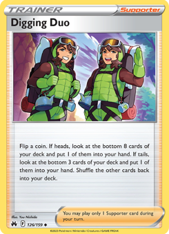 SwSh - CRZ - 126 - Digging Duo - UNCOMMON - Normal