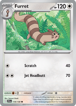 S&V - JTG - 119 - Furret - COMMON - Normal
