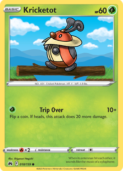 SwSh - CRZ - 10 - Kricketot - COMMON - Normal