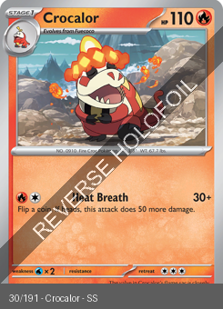 S&V - SSP - 30 - Crocalor - COMMON - Reverse Holo