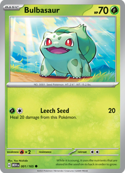 S&V - MEW (151) - 1 - Bulbasaur - COMMON - Normal