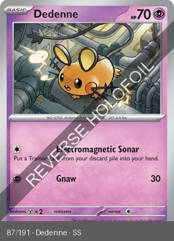 S&V - SSP - 87 - Dedenne - COMMON - Reverse Holo