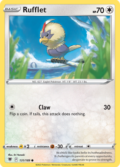 SwSh - ASR - 131 - Rufflet - COMMON - Normal