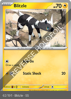 S&V - SSP - 62 - Blitzle - COMMON - Reverse Holo