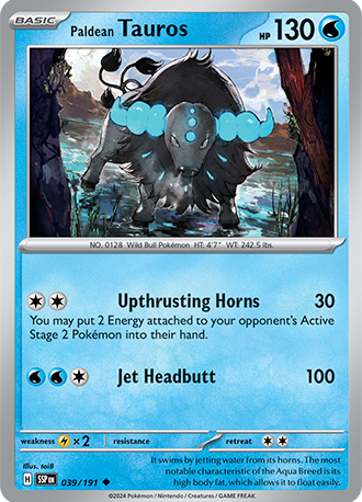 S&V - SSP - 39 - Paldean Tauros - UNCOMMON - Normal