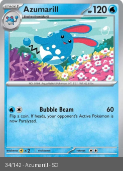 S&V - SCR - 34 - Azumarill - UNCOMMON - Normal