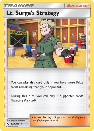 S&M - UNB - 178 - Lt. Surge's Strategy - UNCOMMON - Normal