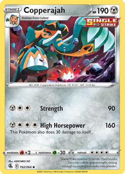 SwSh - FST - 192 - Copperajah - UNCOMMON - Normal