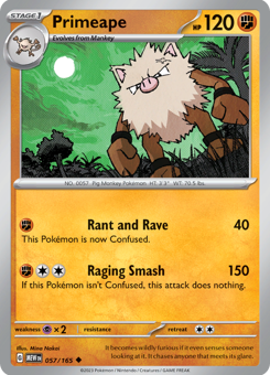 S&V - MEW (151) - 57 - Primeape - UNCOMMON - Normal