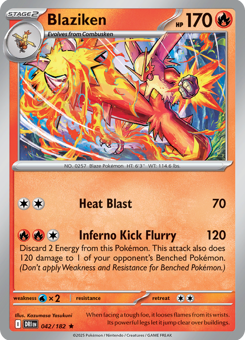 S&V - DRI - 42 - Blaziken - RARE - Holofoil