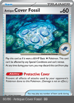 S&V - BLK - 60 - Antique Cover Fossil - COMMON - Normal