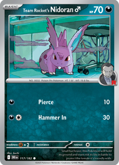 S&V - DRI - 117 - Team Rocket's Nidoran♂ - COMMON - Normal