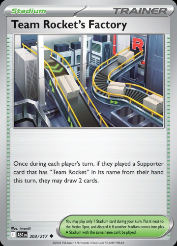 MEG ASC: Team Rocket's Factory 203/217