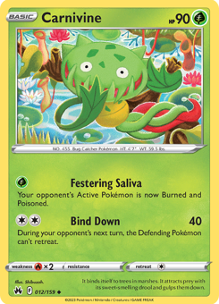SwSh - CRZ - 12 - Carnivine - UNCOMMON - Normal