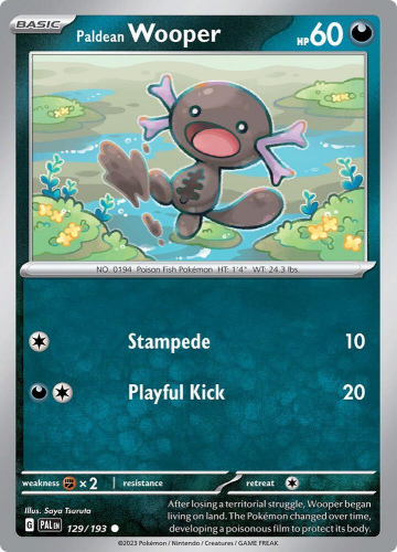 S&V - PAL - 129 - Paldean Wooper - COMMON - Normal