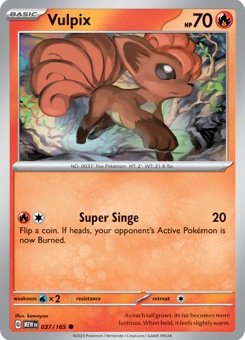 S&V - MEW (151) - 37 - Vulpix - COMMON - Normal