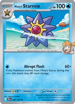 S&V Destined Rivals: Misty's Starmie 47/182 Normal