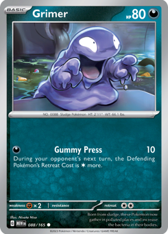 S&V - MEW (151) - 88 - Grimer - COMMON - Normal
