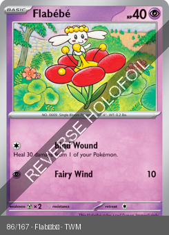 S&V  Twilight Masquerade: Flabébé 86/167 (Rev Holo)