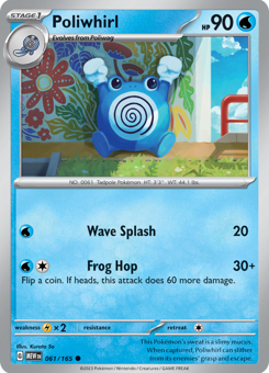 S&V - MEW (151) - 61 - Poliwhirl - COMMON - Normal