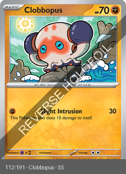 S&V - SSP - 112 - Clobbopus - COMMON - Reverse Holo