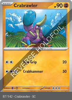 S&V - SCR - 87 - Crabrawler - COMMON - Reverse Holo