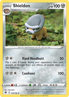 SwSh - ASR - 109 - Shieldon - UNCOMMON - Normal