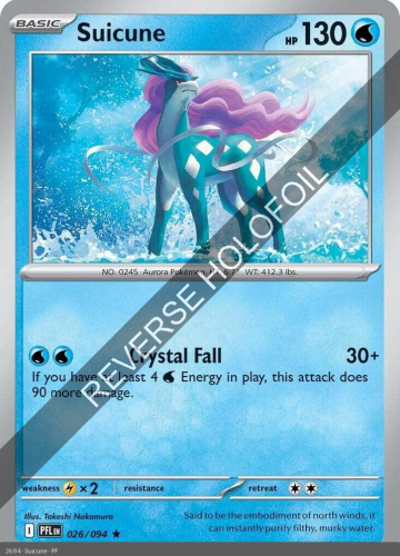 Meg - PFL - 26 - Suicune - RARE - Reverse Holo