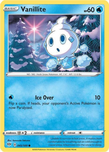 SwSh - DAA - 045 - Vanillite - COMMON - Normal