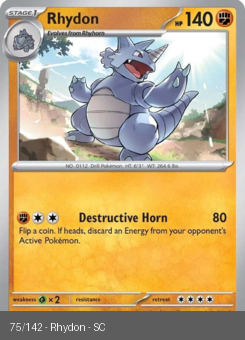 S&V - SCR - 75 - Rhydon - COMMON - Normal