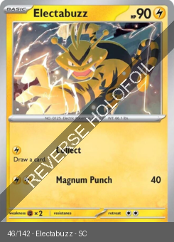 S&V - SCR - 46 - Electabuzz - COMMON - Reverse Holo