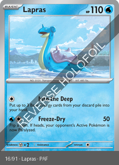 S&V - PAF - 16 - Lapras - COMMON - Reverse Holo