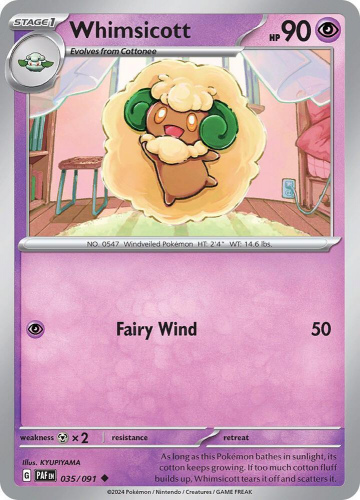 S&V - PAF - 35 - Whimsicott - UNCOMMON - Normal