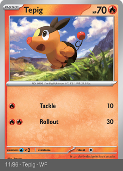 S&V - WHT - 11 - Tepig - COMMON - Normal