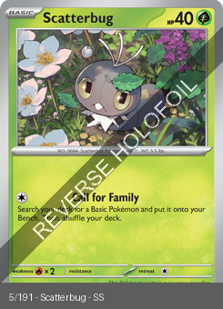 S&V - SSP - 5 - Scatterbug - COMMON - Reverse Holo
