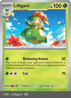 S&V - BLK - 7 - Lilligant - UNCOMMON - Normal