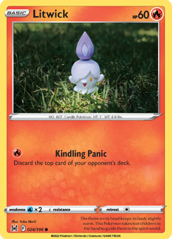 SwSh - LOR - 024 - Litwick - COMMON - Normal
