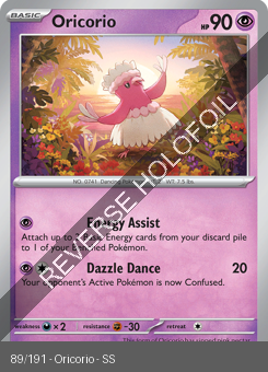 S&V - SSP - 89 - Oricorio - COMMON - Reverse Holo