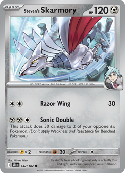 S&V - DRI - 142 - Steven's Skarmory - COMMON - Normal