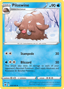 SwSh - ASR - 32 - Piloswine - UNCOMMON - Normal