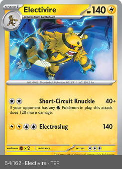 S&V - TEF - 54 - Electivire - UNCOMMON - Normal