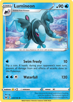 SwSh - LOR - 041 - Lumineon - UNCOMMON - Normal