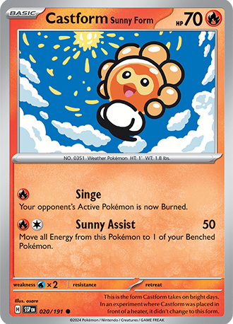 S&V - SSP - 20 - Castform Sunny Form - COMMON - Normal