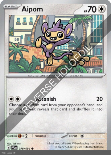 Meg - PFL - 78 - Aipom - COMMON - Reverse Holo