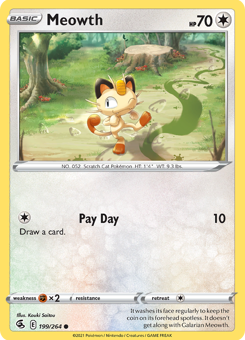 SwSh - FST - 199 - Meowth - COMMON - Normal