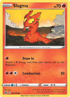 SwSh - LOR - 021 - Slugma - COMMON - Normal