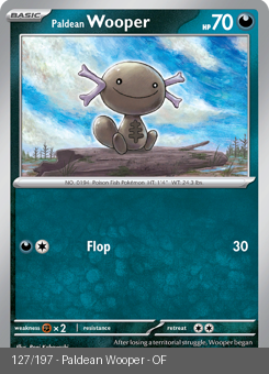 S&V - OBF - 127 - Paldean Wooper - COMMON - Normal