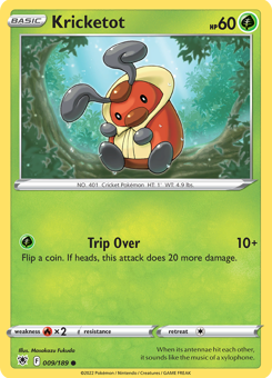 SwSh - ASR - 9 - Kricketot - COMMON - Reverse Holo