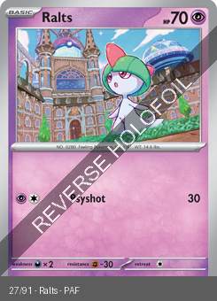 S&V - PAF - 27 - Ralts - COMMON - Reverse Holo