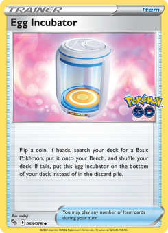SwSh - PGO - 066 - Egg Incubator - UNCOMMON - Normal